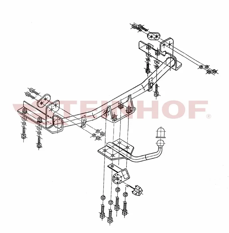 Tilhengerfeste Opel Corsa C 3/5D (2000-2006) – fastmontert | Steinhof