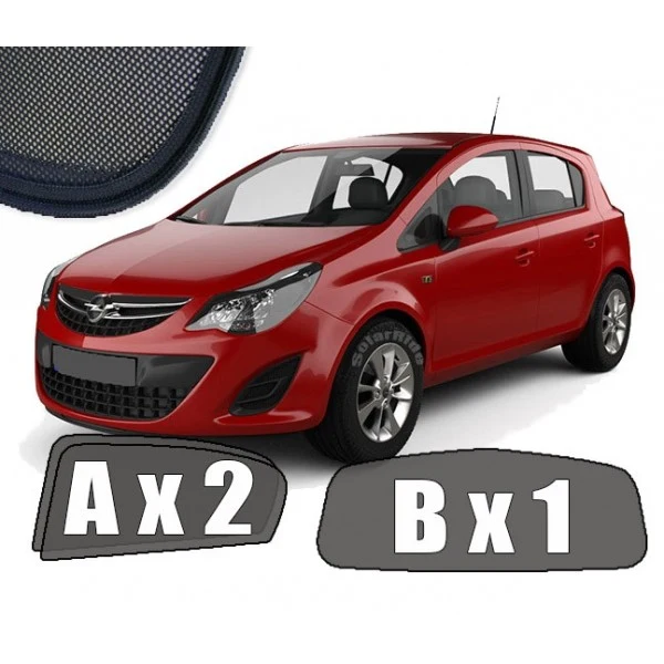 Solskjerm Opel CORSA E (2014-2019) (3 stk)