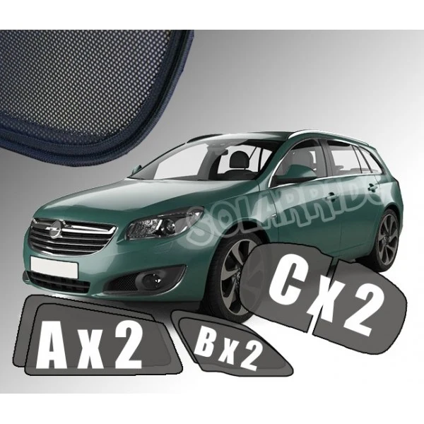 Solskjerm Opel Insignia Sports Tourer (2008-2017) (6 stk)