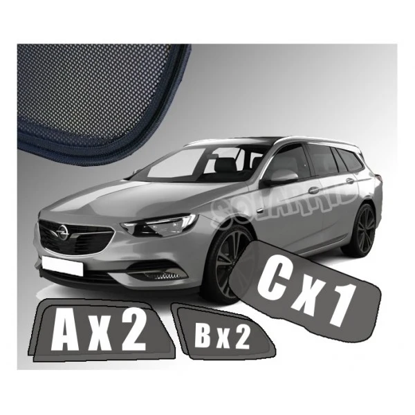 Solskjerm Opel Insignia B Sports Tourer (2017-2022) (5 stk)