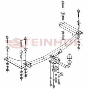 Tilhengerfeste Opel Vectra B 4/5D (1995-1998) – fastmontert | Steinhof