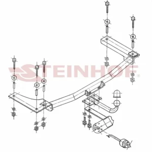 Tilhengerfeste Opel Vectra B 4/5D (1998-2002) – fastmontert | Steinhof
