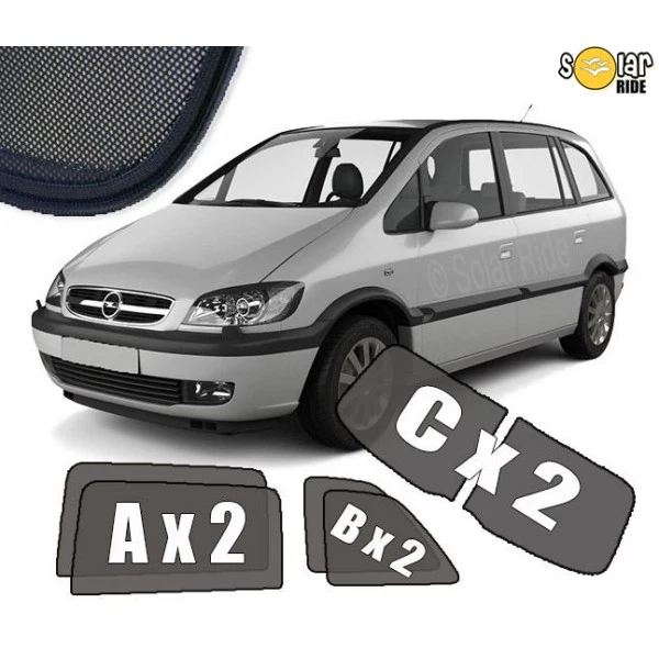 Solskjerm Opel Zafira (1999-2005) (6 stk)