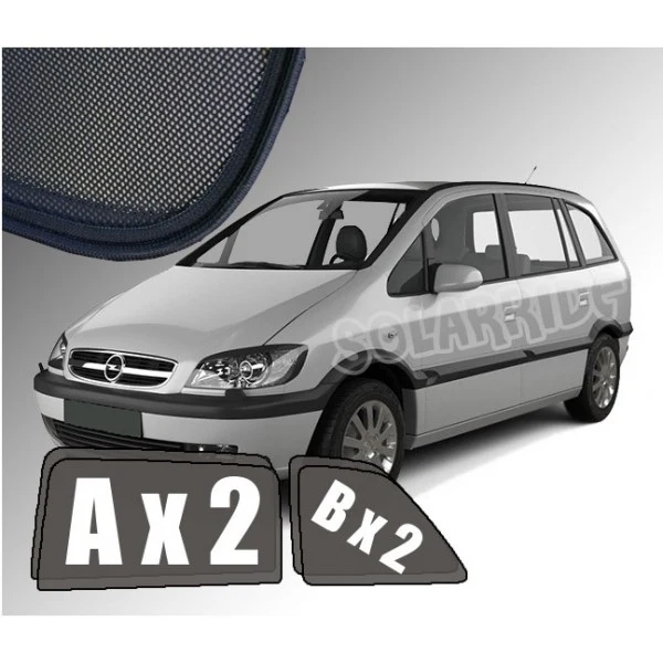 Solskjerm Opel Zafira (1999-2005) (4 stk)