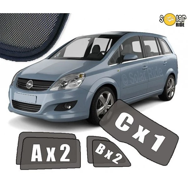 Solskjerm Opel Zafira B (2005-2014) (5 stk)