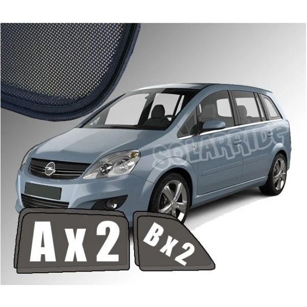 Solskjerm Opel Zafira B (2005-2014) (4 stk)