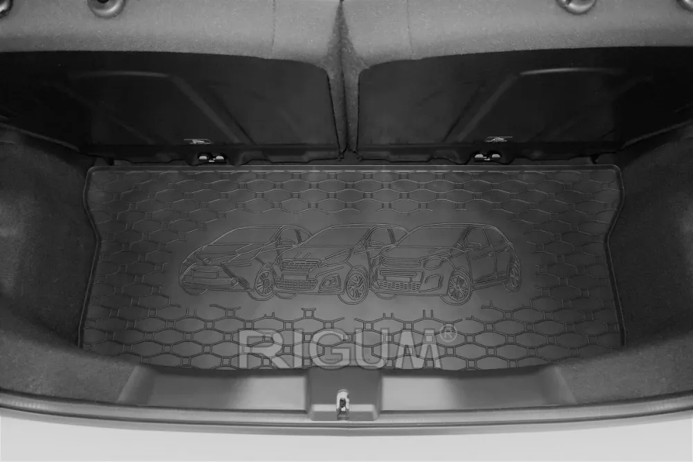 Bagasjeromsmatte Peugeot 108 (2014-2021) – Luktfrie Gummi | Rigum