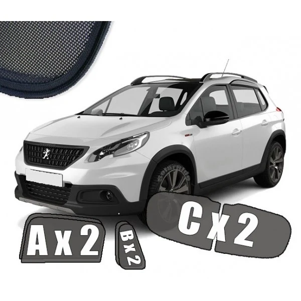 Solskjerm Peugeot 2008 I (2013-2019) (6 stk)