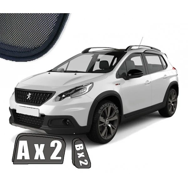 Solskjerm Peugeot 2008 I (2013-2019) (4 stk)