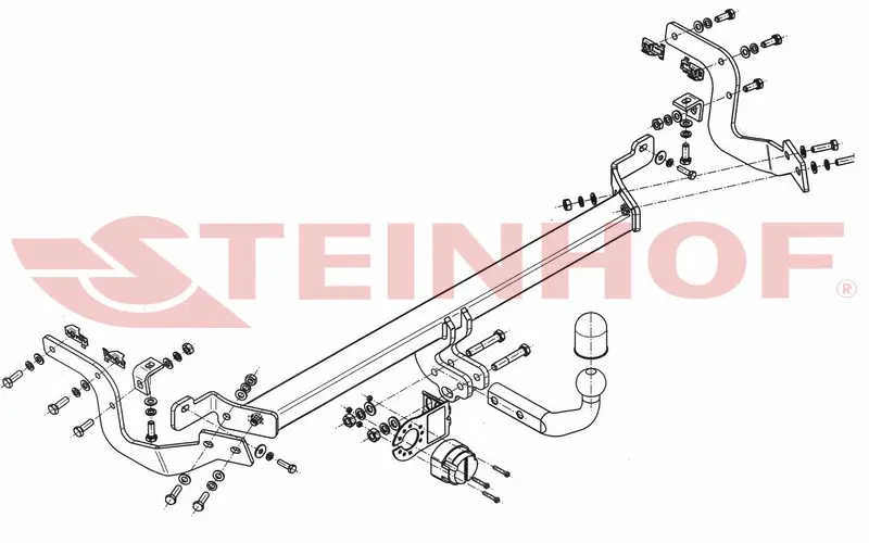 Tilhengerfeste Peugeot 2008 I (2013-2019) – fastmontert | Steinhof
