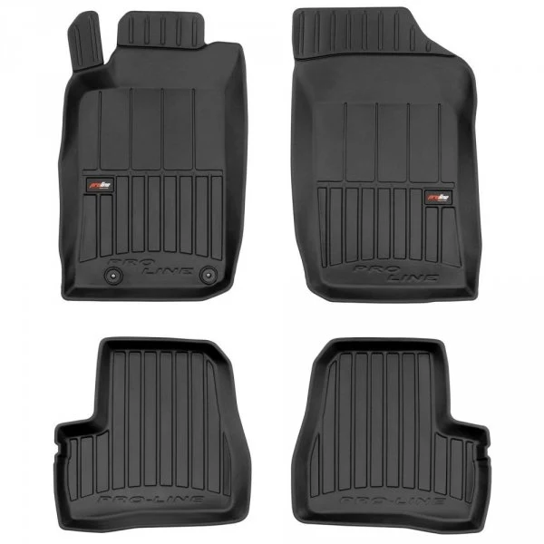 Gulvmatter Peugeot 206 (1998-2012) – 3D Premium med sidekant | Frogum