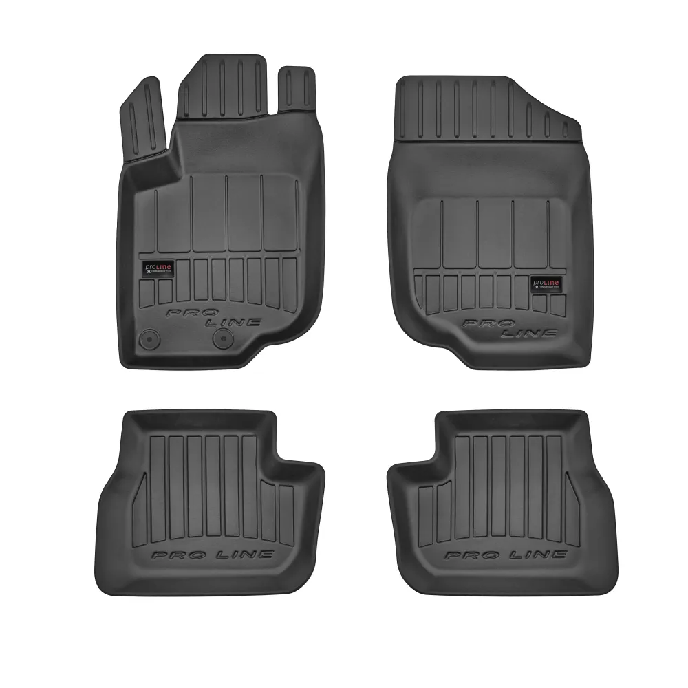 Gulvmatter Peugeot 207 (2006-2012) – 3D Premium med sidekant | Frogum