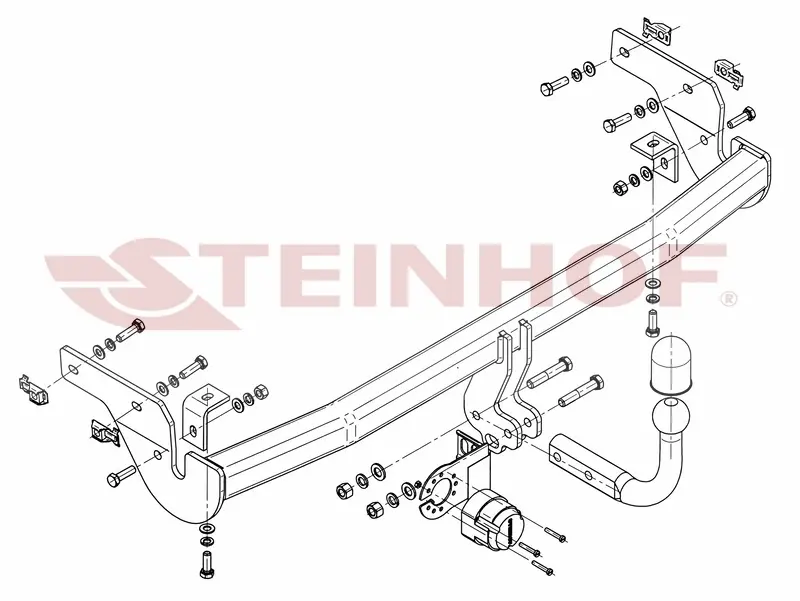 Tilhengerfeste Peugeot 207 3/5D (2006-) – fastmontert | Steinhof