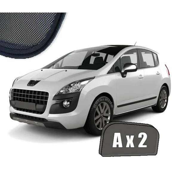 Solskjerm Peugeot 3008 I (2009-2016) (2 stk)