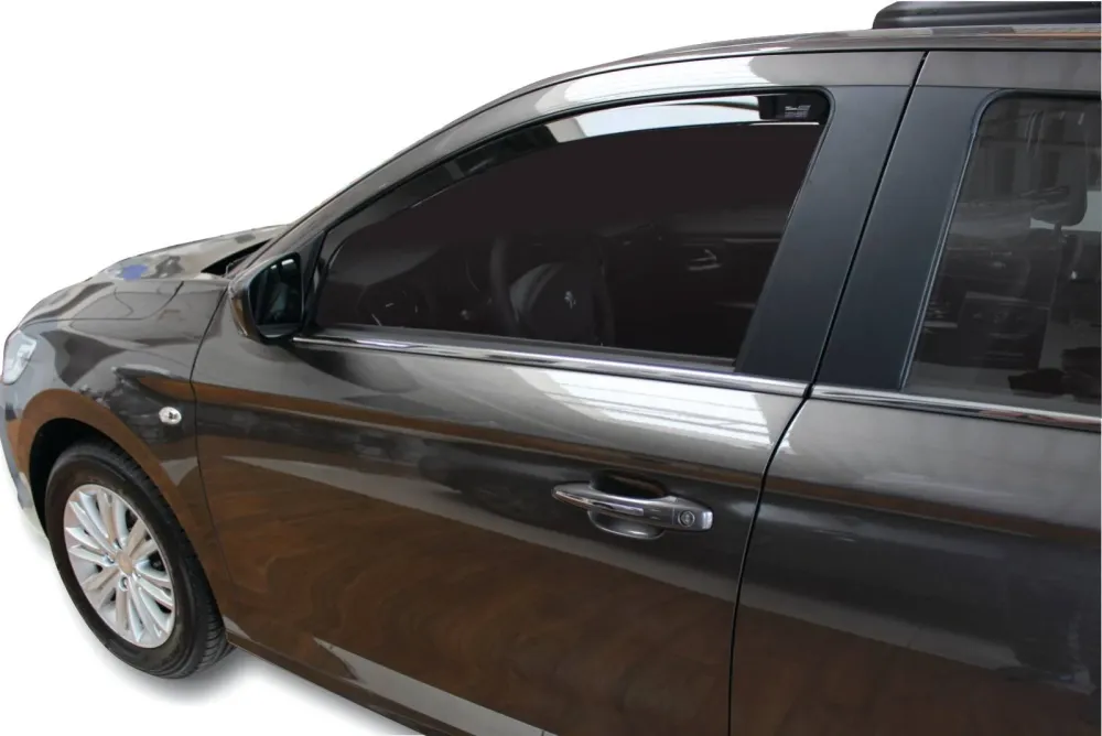 Vindavviser Peugeot 301 4-dørs 2013 → sett 2 stk. – PMMA Plexi | Heko