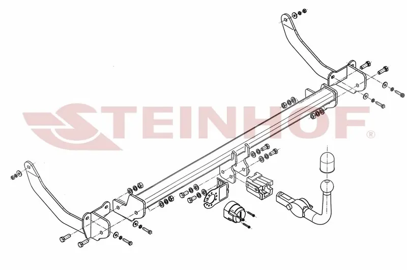 Tilhengerfeste Peugeot 308 II SW (2013-2021) – avtagbart | Steinhof