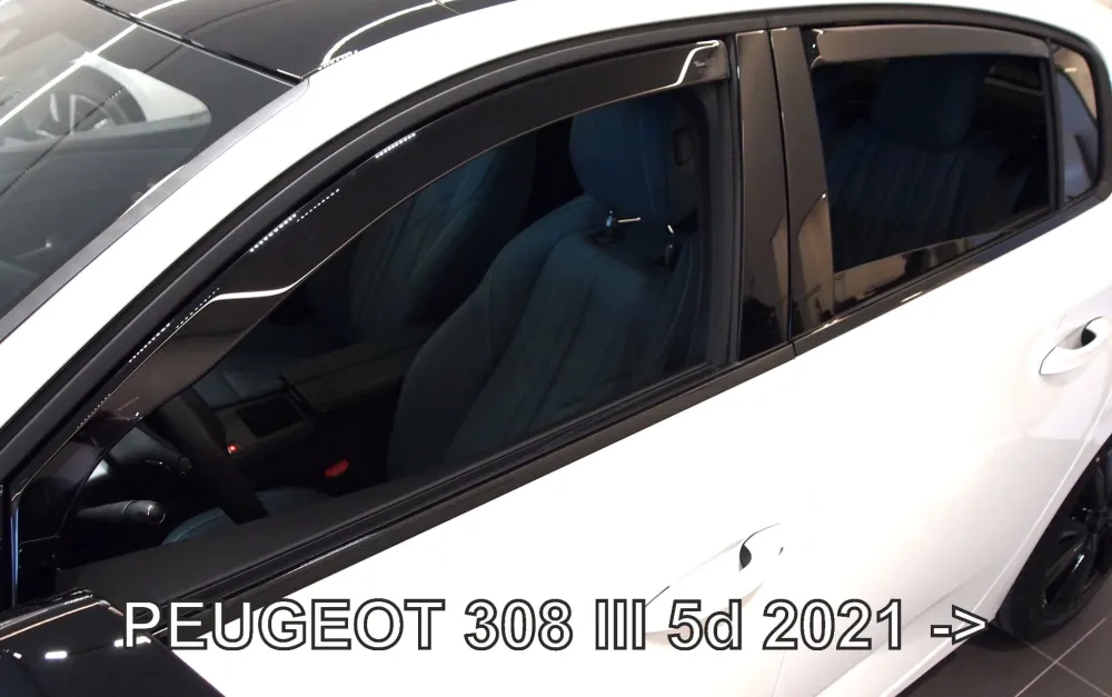 Vindavviser Peugeot 308 III Hatchback (2021-) – PMMA Plexiglass | Heko