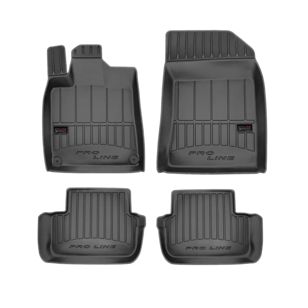 Gulvmatter Peugeot 407 (2004-2011) – 3D Premium med sidekant | Frogum