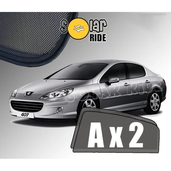 Solskjerm Peugeot 407 SEDAN (2004-2011) (2 stk)