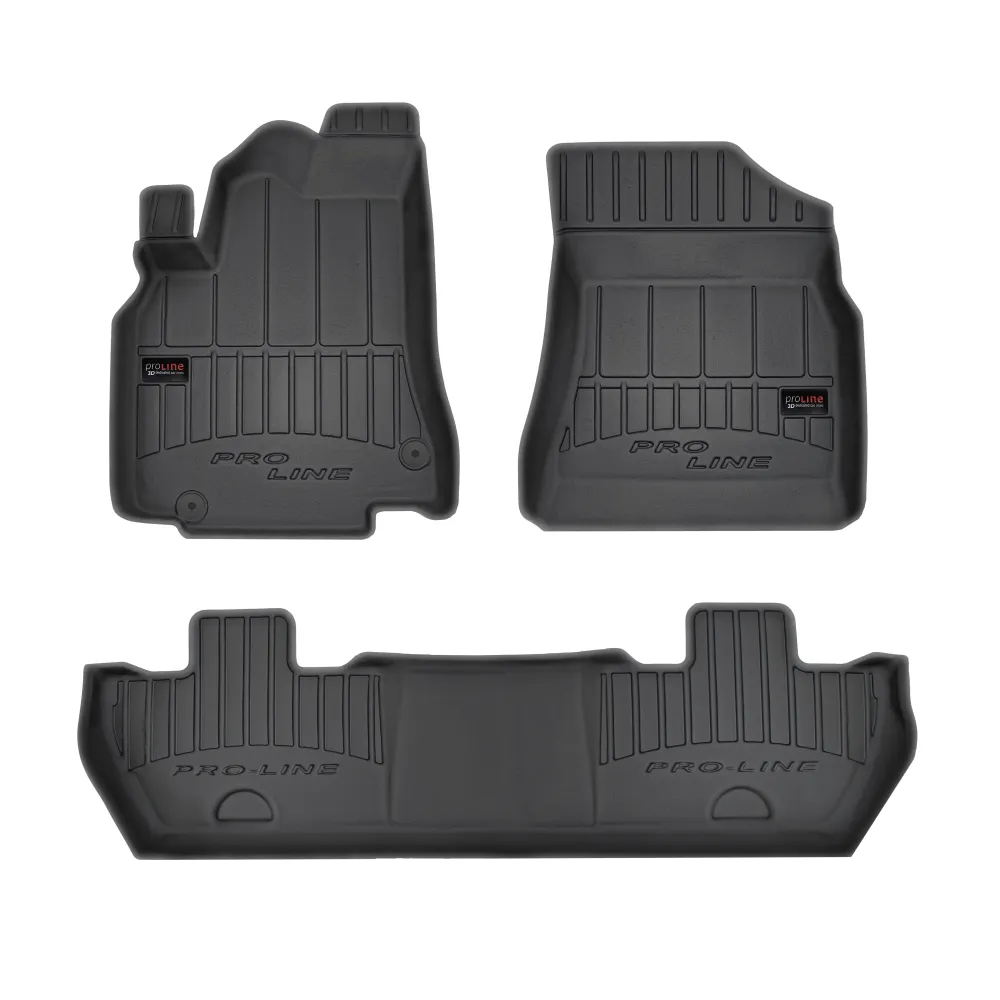 Gulvmatter Peugeot Partner II Tepee (2008-2018) – 3D Premium med sidekant | Frogum