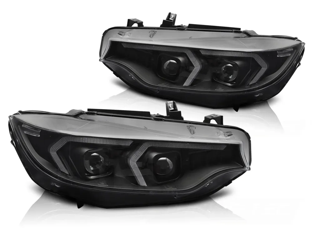Frontlykter Porsche Boxster (981) 12-16 - LED Svart