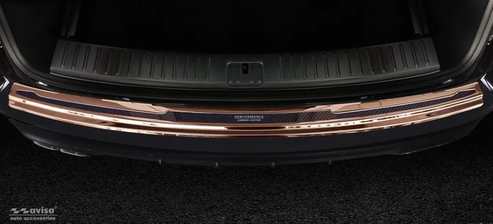 Bakfangerbeskytter Porsche Cayenne III (9YA) (2017-) – rustfritt stål + carbon | Avisa