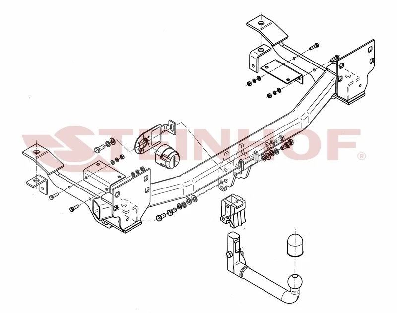 Tilhengerfeste Rover Range Rover (L322) (2002-2012) – avtagbart | Steinhof