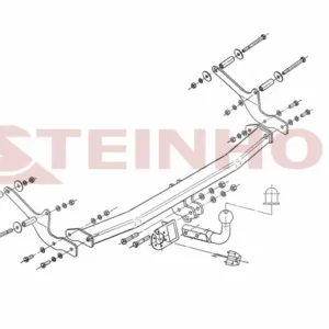 Tilhengerfeste Renault Clio III 3/5D (2009-2012) – fastmontert | Steinhof