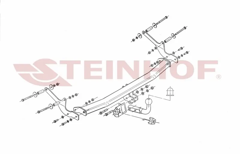 Tilhengerfeste Renault Clio III 3/5D (2009-2012) – fastmontert | Steinhof