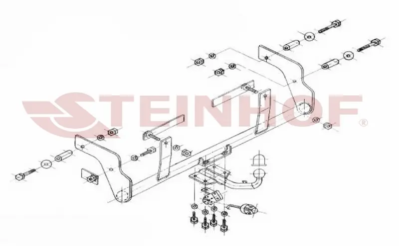Tilhengerfeste Renault Kangoo I (4x4) (2001-2008) – fastmontert | Steinhof