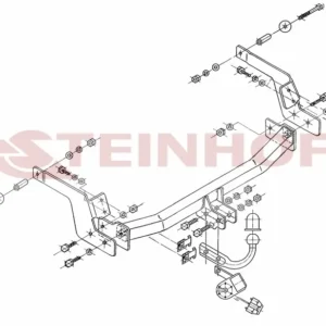 Tilhengerfeste Renault Laguna 5D (2001-2007) – fastmontert | Steinhof