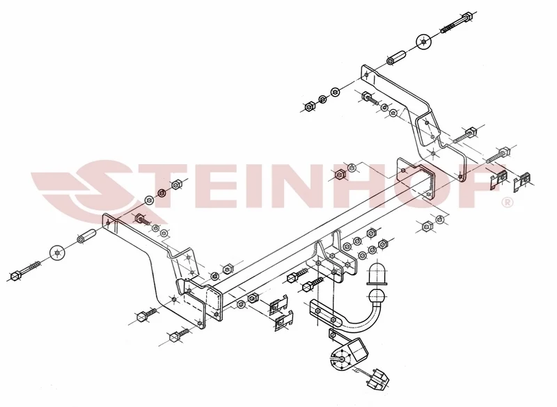 Tilhengerfeste Renault Laguna Grand Tour (2001-2008) – fastmontert | Steinhof