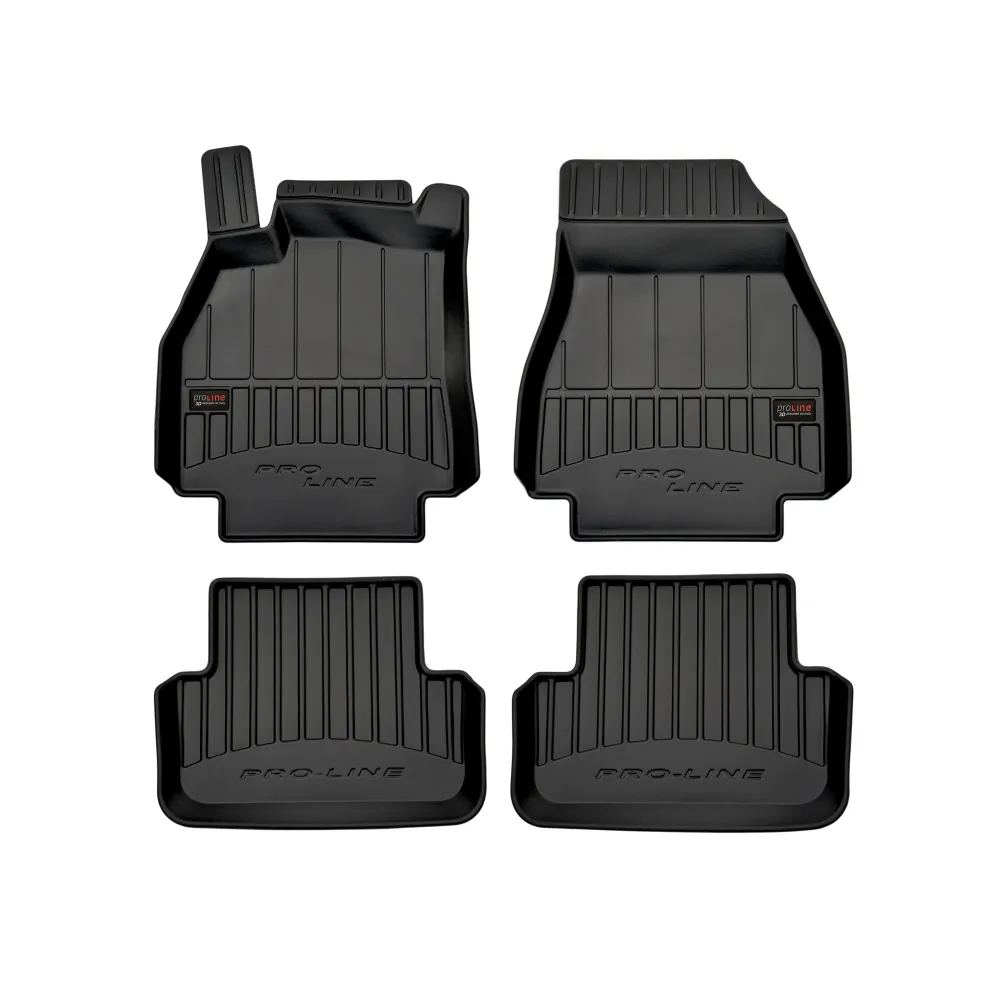 Gulvmatter Renault Megane II (2002-2008) – 3D Premium med sidekant | Frogum