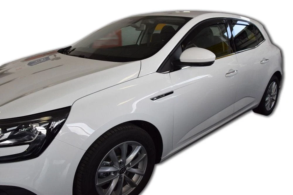 Vindavviser Renault MEGANE IV HATCHBACK 5-dørs 2016→ sett 4 stk. – PMMA Plexi | Heko