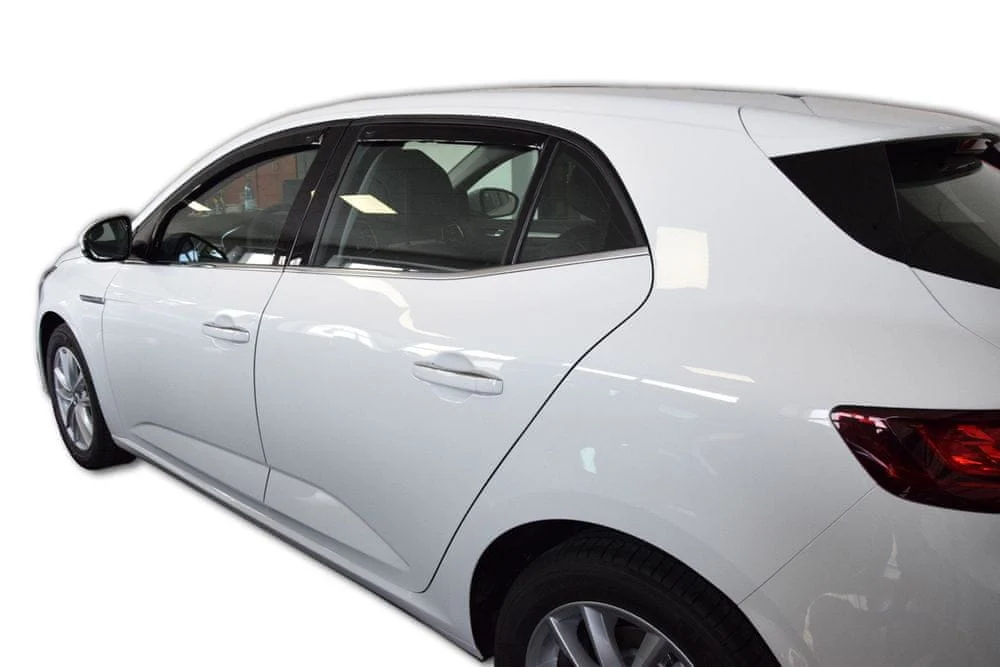 Vindavviser Renault MEGANE IV HATCHBACK 5-dørs 2016→ sett 4 stk. – PMMA Plexi | Heko