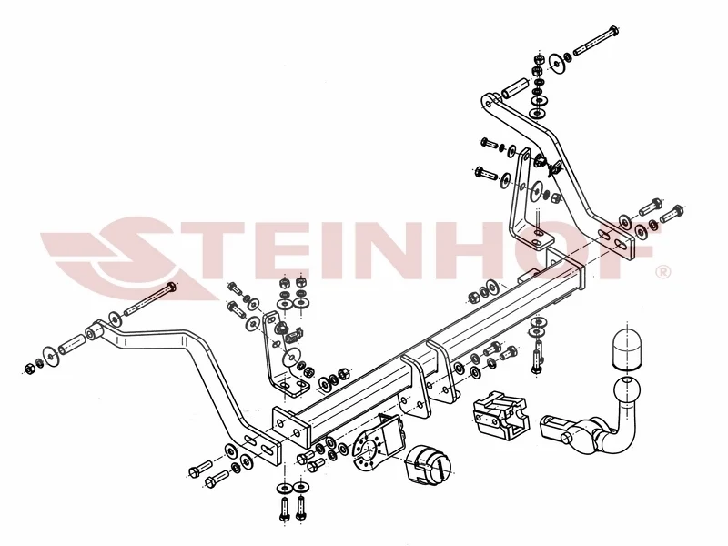 Tilhengerfeste Renault Scenic (eksl. 4x4) (1996-2003) – avtagbart | Steinhof