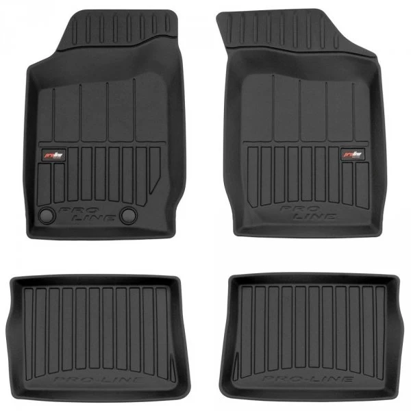 Gulvmatter Renault Thalia (2001-2012) – 3D Premium med sidekant | Frogum