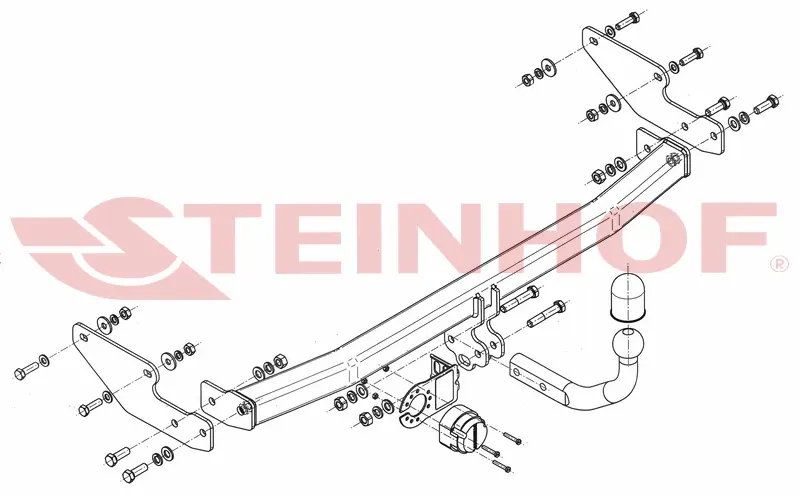 Tilhengerfeste Renault Twingo II 3D (2007-2011) – fastmontert | Steinhof
