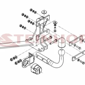 Tilhengerfeste Saab 9-3 4D – fastmontert | Steinhof
