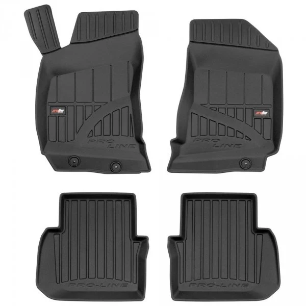 Gulvmatter Saab 9-5 I (1997-2010) – 3D Premium med sidekant | Frogum