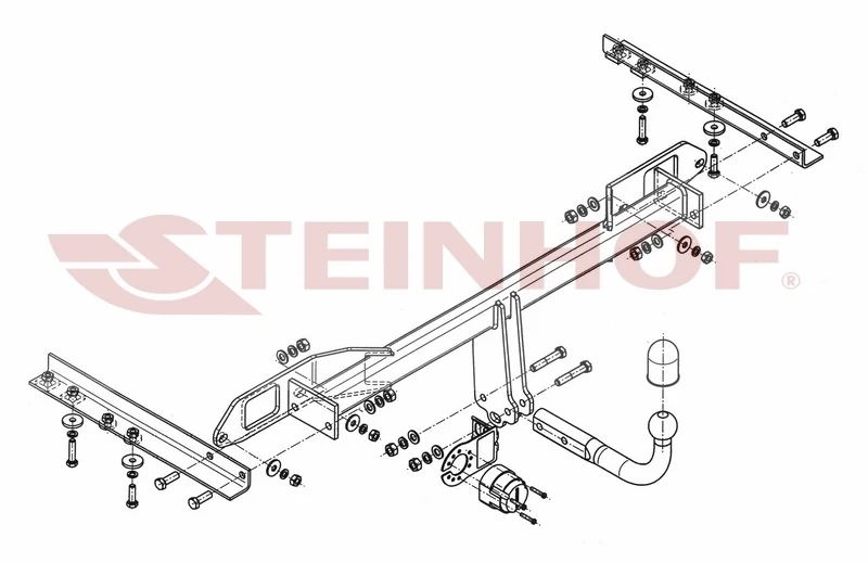 Tilhengerfeste Saab 9-5 II (2010-2012) – fastmontert | Steinhof