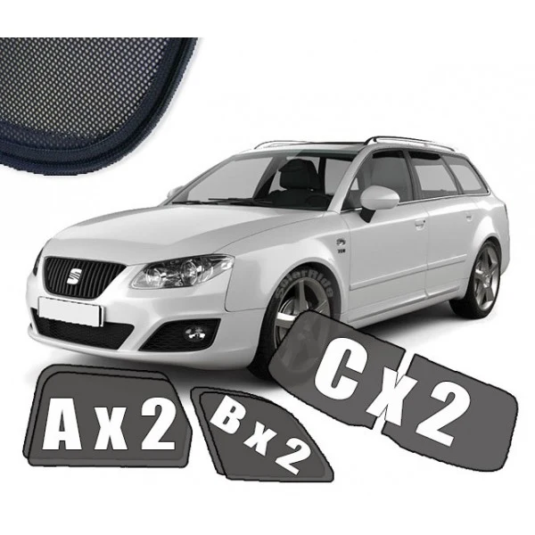 Solskjerm Seat Exeo ST (2008-2013) (6 stk)