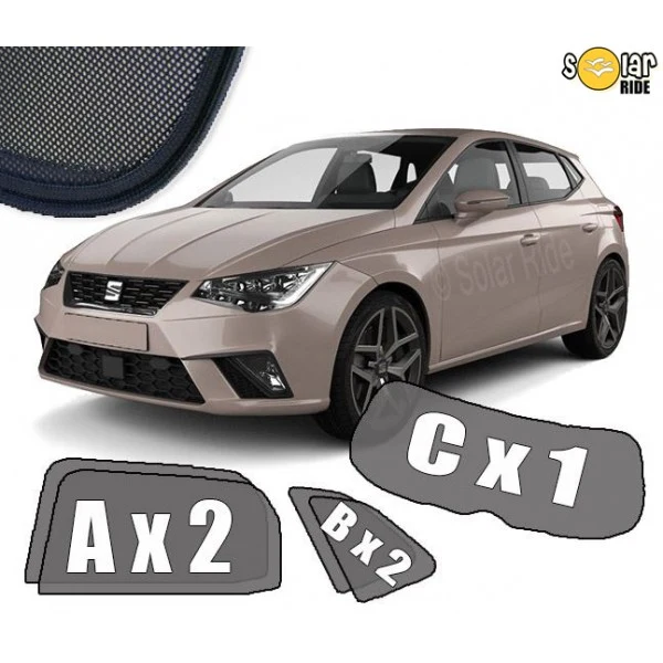 Solskjerm Seat Ibiza V (2017-) (5 stk)
