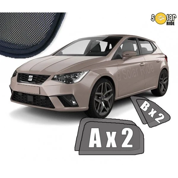 Solskjerm Seat Ibiza V (2017-) (4 stk)