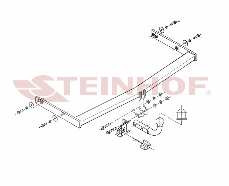 Tilhengerfeste Seat Toledo 4D (2005-2009) – fastmontert | Steinhof