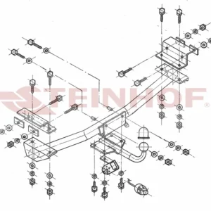 Tilhengerfeste Seat Toledo 5D (1995-1999) – fastmontert | Steinhof