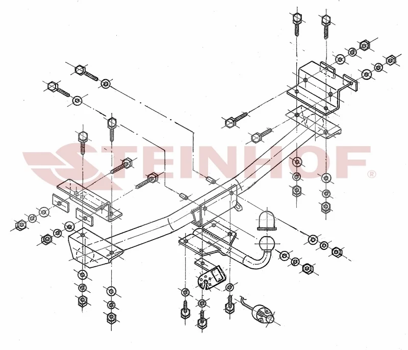 Tilhengerfeste Seat Toledo 5D (1995-1999) – fastmontert | Steinhof