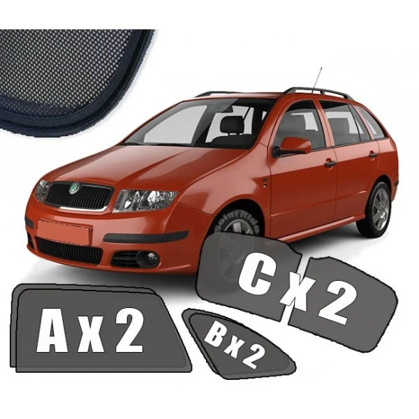 Solskjerm Skoda Fabia (STV) I (2000-2007) (6 stk)