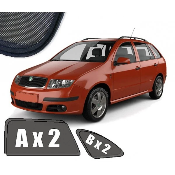 Solskjerm Skoda Fabia (STV) I (2000-2007) (4 stk)