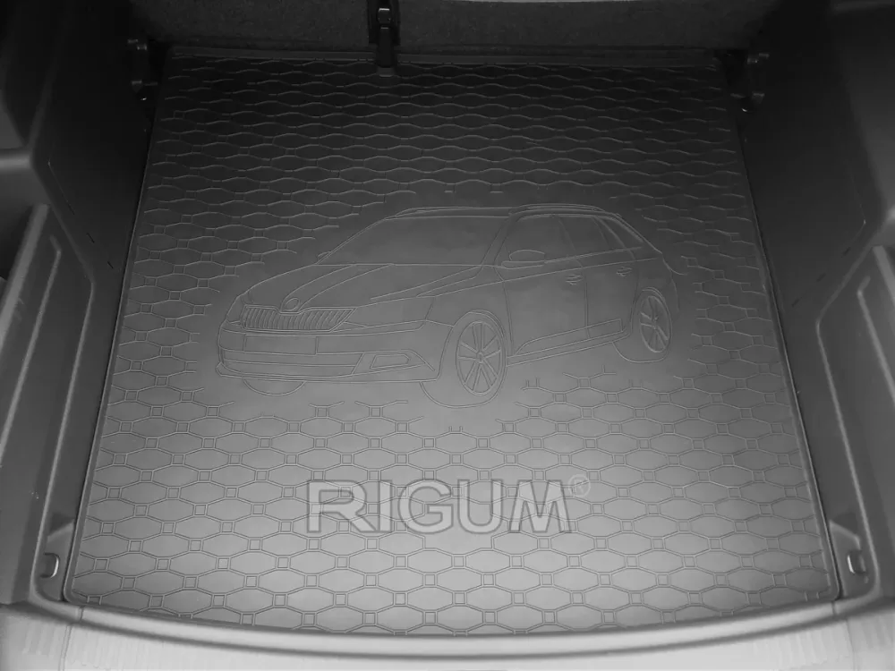 Bagasjeromsmatte Skoda Fabia III STV (2014-2021) – Luktfrie Gummi | Rigum